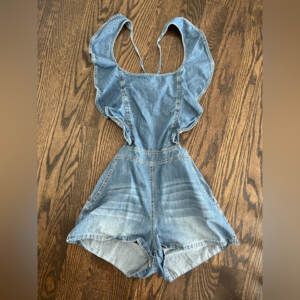 Vici Denim Romper